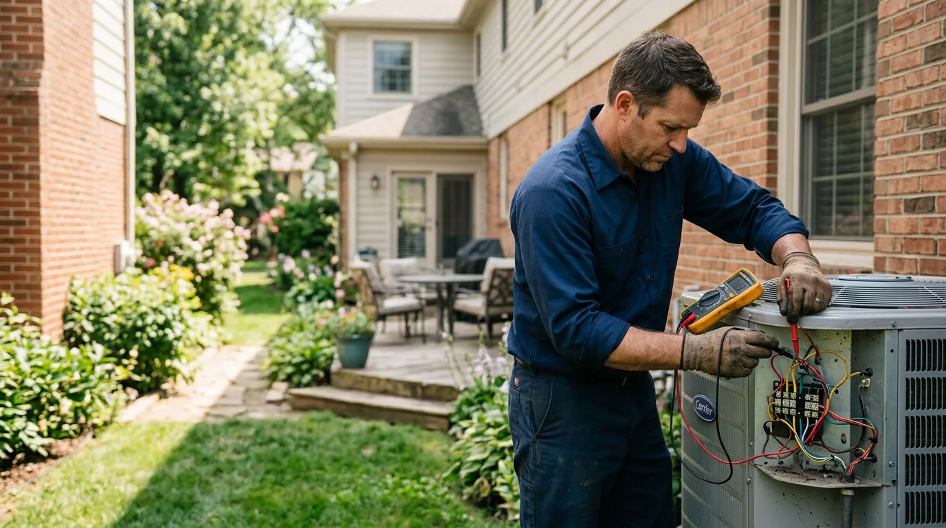 HVAC technician working near Davenport, CA